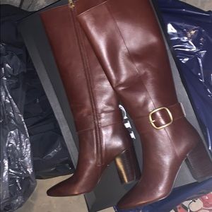 Coach brown women boots 9.5 new.